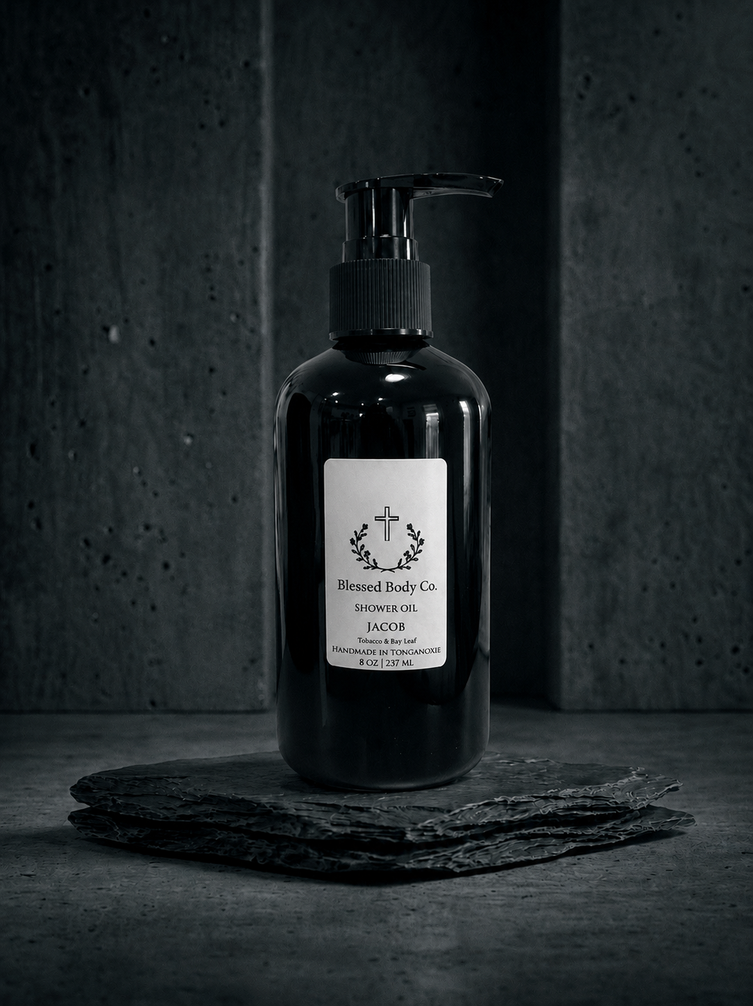 Jacob ~ Tobacco & Bay Leaf Shower Oil