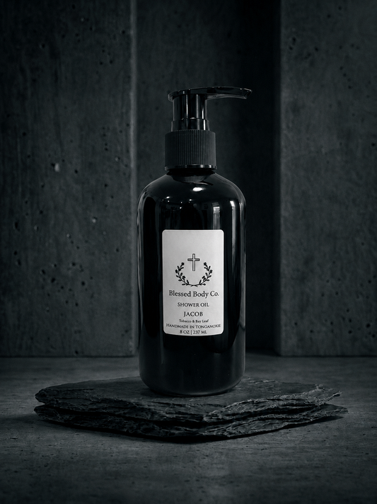 Jacob ~ Tobacco & Bay Leaf Shower Oil